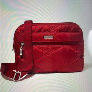Baggallini Quilted Double Zip Anytime Crossbody